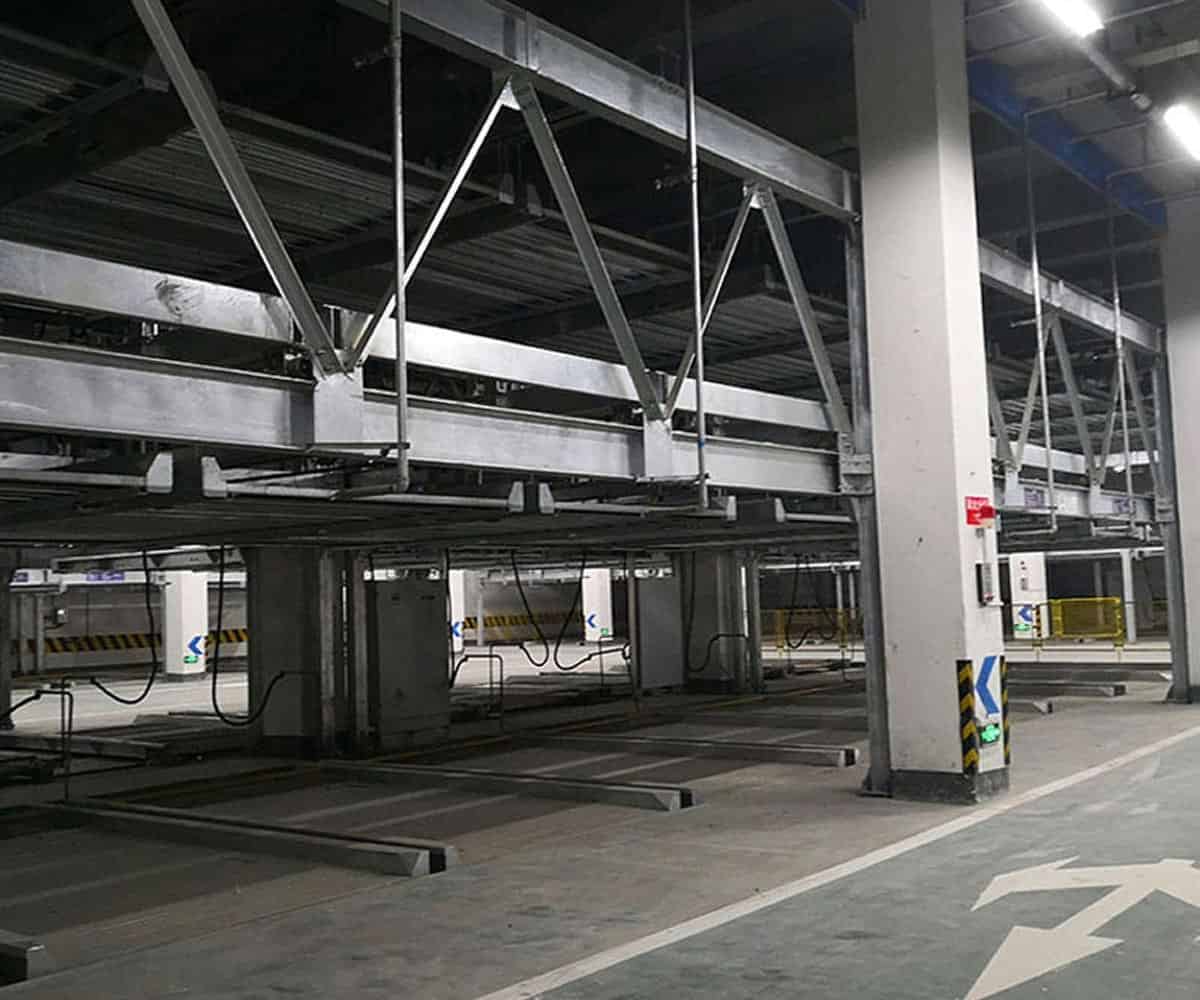 二層升降橫移立體停車短租